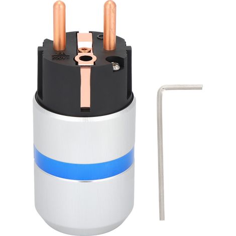 Monosound IEC-Stecker aus reinem Kupfer für professionelle Audio-Video-Geräte 100-250 V E106 (männlich)