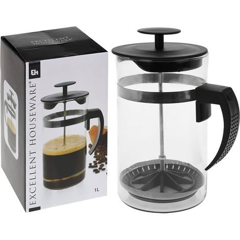 TISANERA EMBOLO VIDRIO 1 L