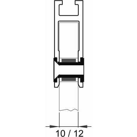 20AC1356 Rohaluminium-Befestigungsprofil L 2000 mm DITEC ENTREMATIC 20AC1356