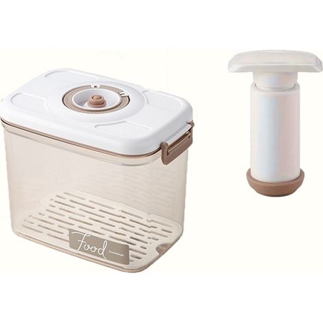 pièce-Boîte de conservation sous vide 27 L avec pompe manuelle pour réfrigérateur cuisine bocal hermétique 1 pièce (1/5)