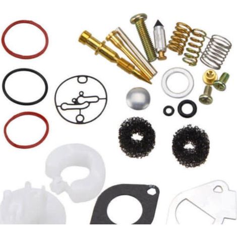 Kit de réparation de carburateur en métal Accessoires de carburateur Examen professionnel durable Pièces de rechange Kit de joint de membrane de réparation de carburateur Carburateur Tondeuse à gazon  (1/3)