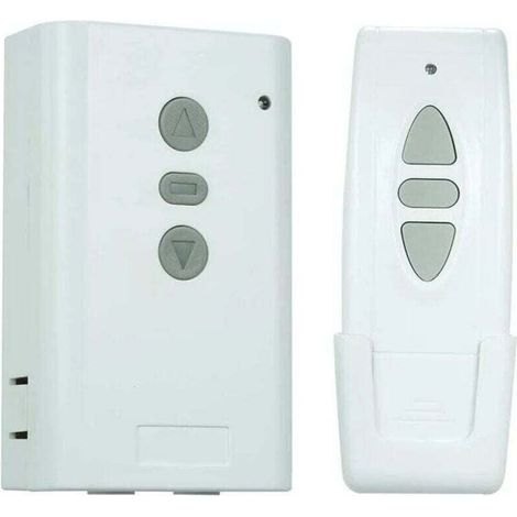 Interruptor de control remoto inalámbrico, receptor AC220V 433MHz, controlador de tipo programable, transmisor RF bidireccional de 3 teclas, control remoto para conjunto de control de cortinas (1/4)