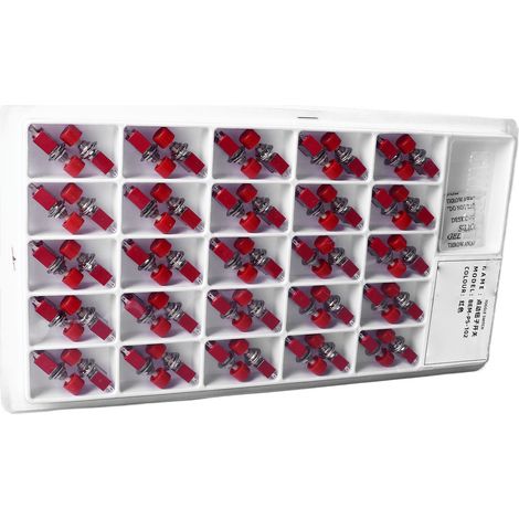 50 mini-interrupteurs à bouton-poussoir momentané 6 mm à 3 broches NO NC à retour automatique, de marque Redhead. (1/5)