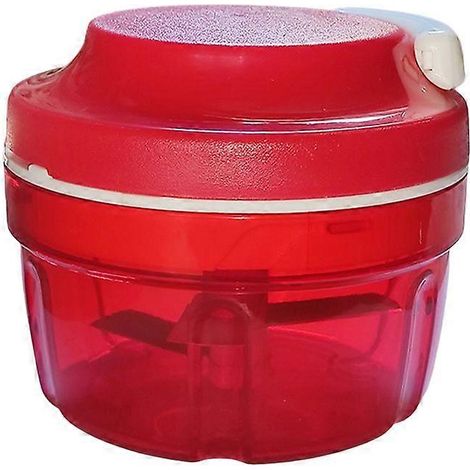 Hachoir à oignons Tupperware Chef Turbo-chef rouge compatible avec le coupe-oignons Speedy Boy D158. Taille : bord concave. (1/4)