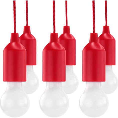 HyCell Pull-Light Set mit Zugschalter, Warmweiß LED, 22 Stunden Leuchtdauer