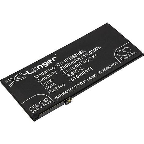 NX - Batterie téléphone, smartphone, GSM pour iPhone XR 3.8V 3300mAh - 616-00471616-004 (1/2)