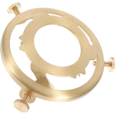 Support de Fixation de Lampe en Cuivre Doré à Trois Trous Abat-jour Verre ou Céramique, Anneau de Douille Compatible, Remplacement Simple (1/5)