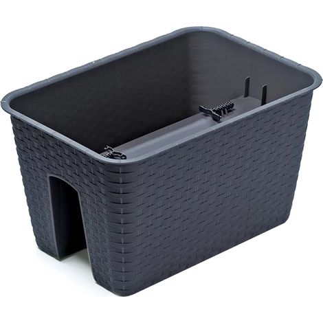 MACETERO PARA BALCÓN RATOLLA BOX 396mm ANTRACITA (1/5)