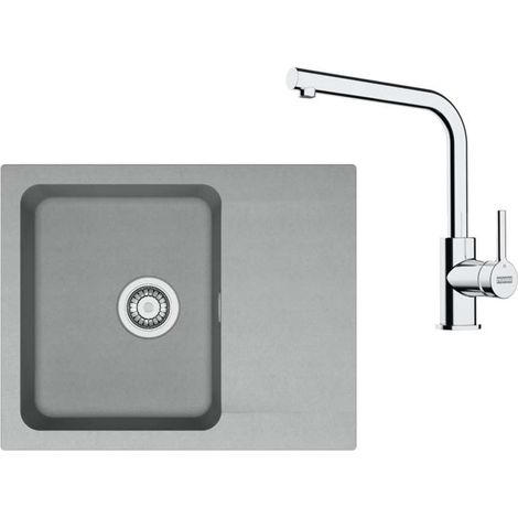 Franke Sets - Küchenset T110Š, Tectonite-Spüle OID 611-62 und Armatur FS 3230.031, grau/Chrom 143.0687.318