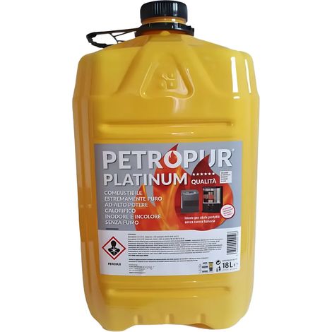 Combustibile Liquido Puro 18L 1 Tanica Riciclabile per Stufe Portatili (1/4)