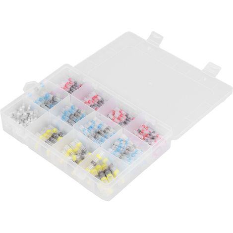 Kit 270 pièces Connecteurs Étanches à Souder, Manchons Thermorétractables Isolés 2:1, Raccordements Fils avec Joints (1/5)