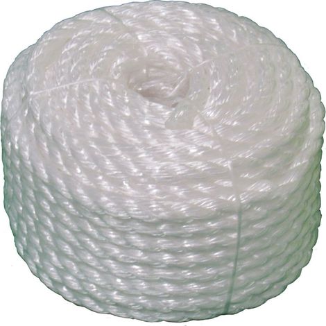 12MM x 30M White Polypropylene Rope Coil - Camping Shipping Mooring Fender Yacht (1/3)