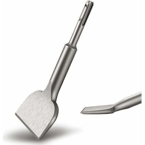Burin SDS PLUS Carrelage, 165mm x 75mm Série d'élargissement de Haute Qualité, Ciseau à Tuiles Courbé Ciselé pour la Céramique et Les Carreaux de Sol, (1/4)