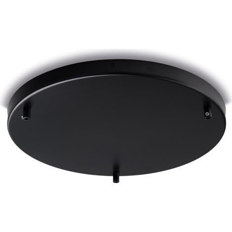 Rosone multicavo in ferro nero diametro 40 con 3 fori H.3 - Ø40