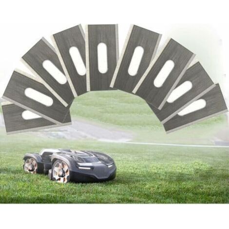 Lame de tondeuse, Lot de 30 lames de gazon pour avec double lame aiguisée en acier inoxydable 36.518.50.65mm, (1/4)