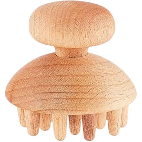 Rouleau de Massage,Boule de massage Anti-Rides en Bois,Rouleau Masseur Courbé Anti-cellulite,pour Dos,Muscles,Jambes,Cuisses,Fascia