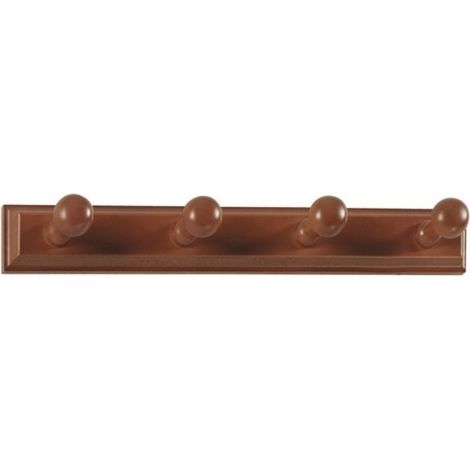 Colgador Pared Atornillar Herdasa Madera Nogal 4G Lacada 134-Nogal (1/5)