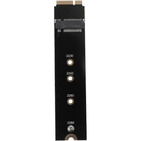 M.2 NGFF auf 7+17-Pin-Adapterkarte für 64 GB-512 GB SSDs, kompatibel mit MacBook Pro/Air 2012 (1/5)