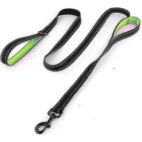 Laisse pour chien en nylon résistant, matériau réfléchissant, compatible avec les chiens de taille moyenne et grande.