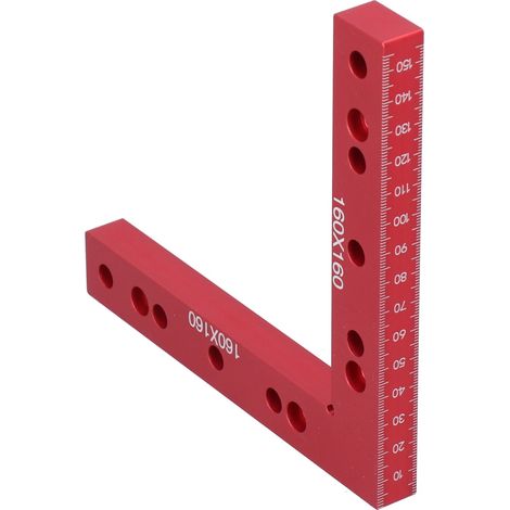 Rechtwinkliger Positionierungslineal 90° Befestigungsklammer Holzbearbeitungs-Verbindungswinkel Werkzeug 160 x 160 mm (1/5)