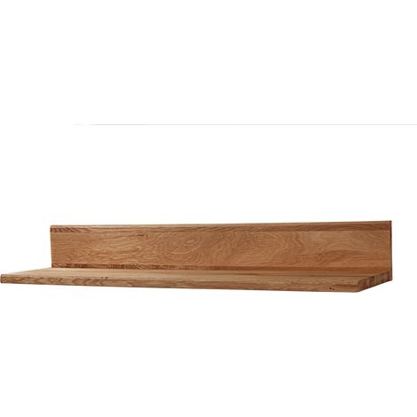Wandregal Wild-/Zerreiche 81x20x12 natur geölt FRANKFURT 104