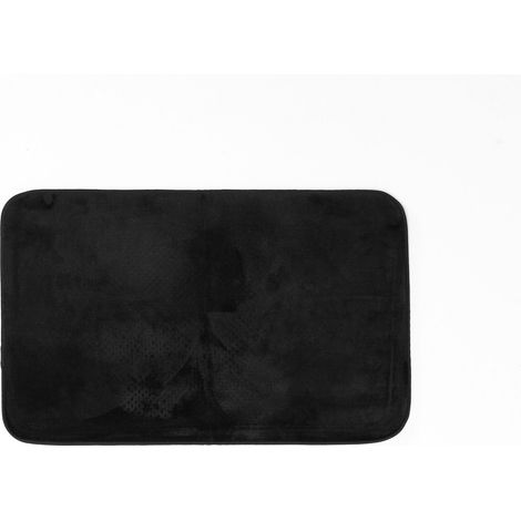 Tapis rectangulaire - Noir - Flanelle - Livraison gratuite (1/3)