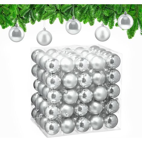 Christmas Tree Baubles Set, Matte & Glossy Finish, 100-Pack (1/5)