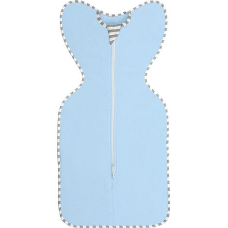 Couverture d'emmaillotage pour bébé - les bras s'étendent vers le haut - fermeture éclair à double sens - change de couche facile. (1/4)