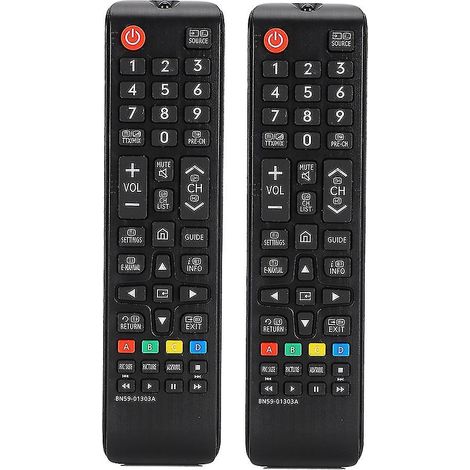 Lot de 2 télécommandes de remplacement pour téléviseur home cinéma Samsung BN59-01303A (1/5)