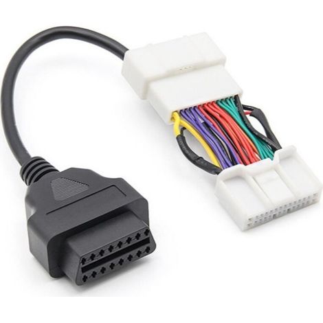 Adapter für Tesla Model 3 Y OBD zu OBD2 16-poliges Kfz-Scanner-Tool (1/4)