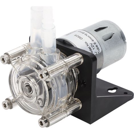 Pompe péristaltique haute qualité à grand débit, résistante à la corrosion, avec tête en polycarbonate transparent, 500 ml/min, 12 V (1/5)