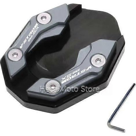 Aplicable a: V-Strom250SX 2023, V-STROM250SX, DL250SX 2023. Trípode para motocicleta, soporte lateral ampliado para motocicleta, asiento ampliado (gris). (1/4)