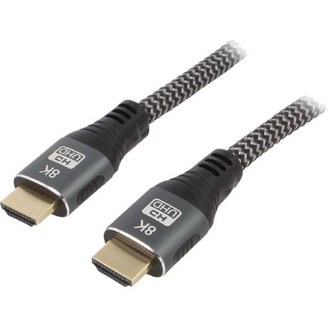 Cable HDMI 2.1 male des deux cotes 3m noir
