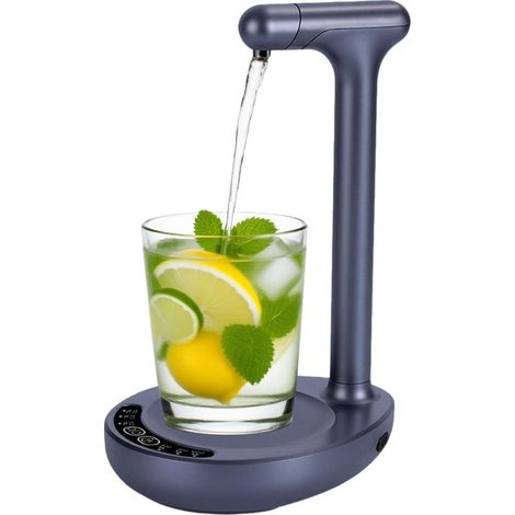 Filiyano-Distributeur d'eau de table, distributeur d'eau de 5 gallons avec 6 niveaux de pompage et tuyau, pompe à eau électrique portable rechargeable (1/5)