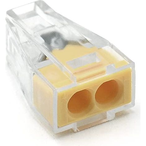 FLITI Pack of 20 2-Port Electrical Wire Connectors, Compact PCT-102 Connector for 18-12 AWG Solid Stranded Wire (1/4)