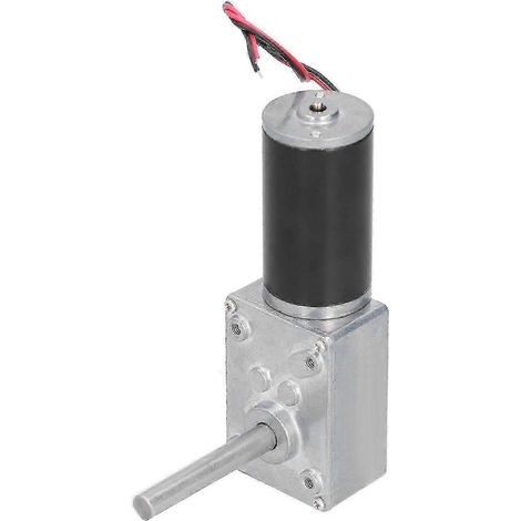 Moteur à engrenages à vis sans fin CC, mini réducteur de vitesse autobloquant, 12 V CC, 470 tr/min (1/4)