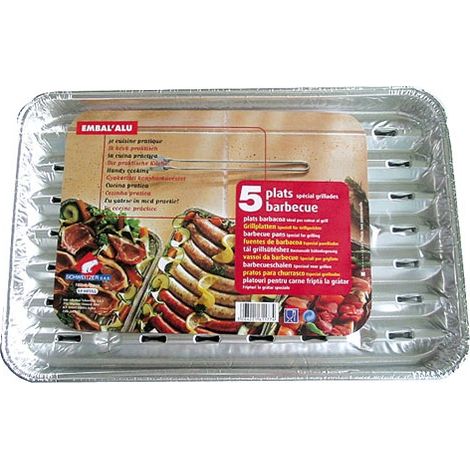 SCHWEITZER - Plats à griller alu x5 gribq05574