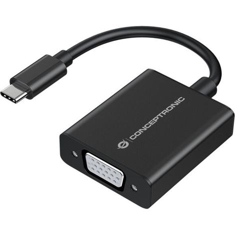 ADAPTADOR USB-C CONCEPTRONIC ABBY05B A 1xVGA HEMBRA 1080P CONCEPTRONIC (1/3)