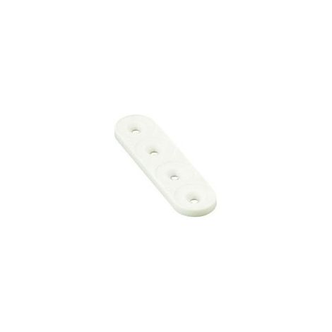 Patte d'assemblage plastique - Dimensions : 22 x 82 x 5 - Décor : Blanc - ITAR (1/2)