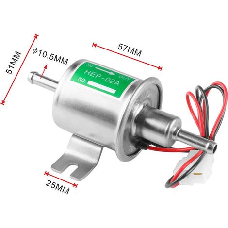 Universal Automotive Modifié HEP-02A 12V Heavy Duty Pumpe à carburant électrique Métal Pour Essence et diesel(argent) (1/5)