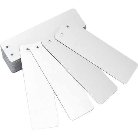 Étiquettes pour plantes en aluminium avec attaches, 100 étiquettes et 100 fils, marqueurs de jardin, durables (1/5)