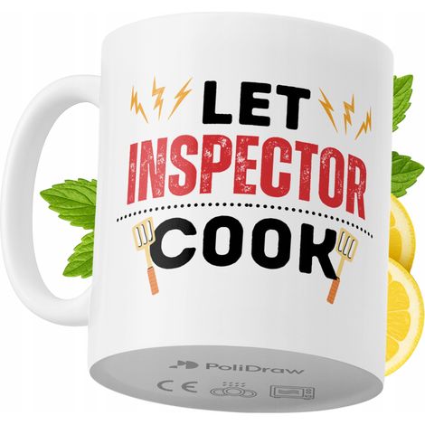 Lustige Tasse für Inspektoren – Kaffee- oder Teetasse mit witzigem Textdesign – Ideal für Geburtstage, Namenstage, Feiertage und besondere Anlässe. Hochwertige Tasse für Zuhause, Büro und Arbeit. Farb
