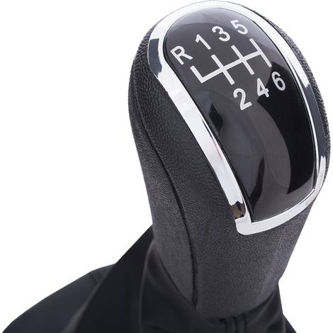 Pomello del cambio nero a 6 marce per Skoda Fabia I 99-08 (1/5)