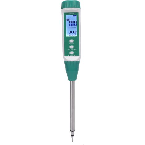 Détecteur de sol Portable avec sonde métallique rétro-éclairée, teneur en eau et compteur EC pour jardin et verger (1/5)