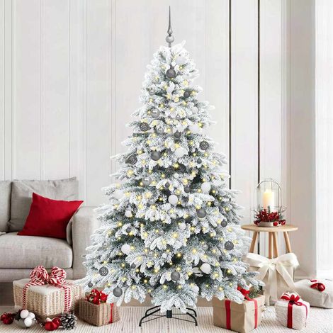 vidaXL Árbol de Navidad artificial con 300 LED 210 cm PE y PVC (1/5)