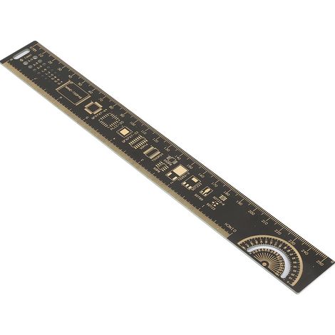 10 Zoll (25 cm) Multifunktions-Leiterplattenlineal für Elektronikingenieure (1/5)