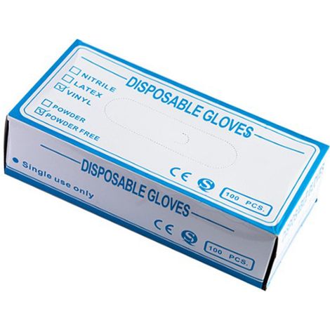 Lot de 100 gants jetables en PVC, gants de cuisine en plastique aptes au contact alimentaire, grande taille, pour la restauration et la pâtisserie (1/5)