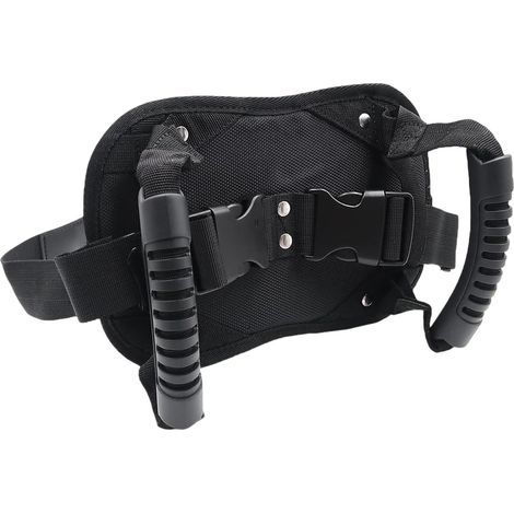 Ceinture de Sécurité Moto pour Passager, Harnais Réglable et Poignée de Maintien Universelle - Sécurité et Confort Renforcés pour Le Passager Arrière, Schwarz (1/5)