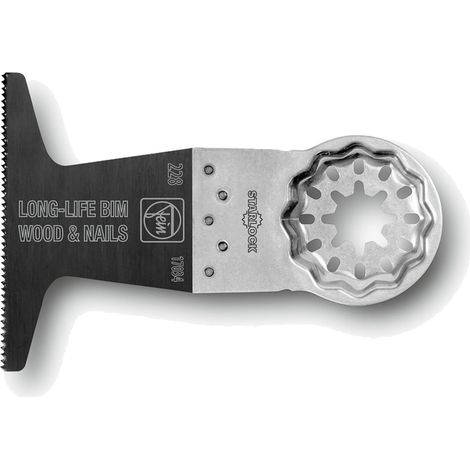 FEIN E-Cut Long Life Lama da taglio, Conf. 1 pz., Larghezza 65 mm, Lunghezza 50 mm, Attacco Starlock, Lama bimetallica con dentatura stretta