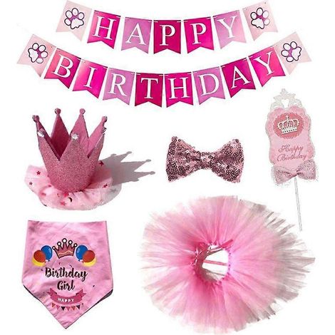 Voici une proposition de titre produit en français (190 caractères max) :
6 pièces set anniversaire chien : nœud papillon, drapeau, couronne, foulard triangle, jupe courte, gâteau – accessoires fête (1/4)